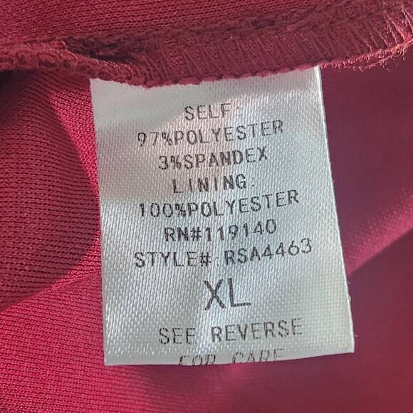 Purple Snow Oxblood Romper NWT Size XL Burgundy Sleeveless Short Romper - Picture 9 of 11